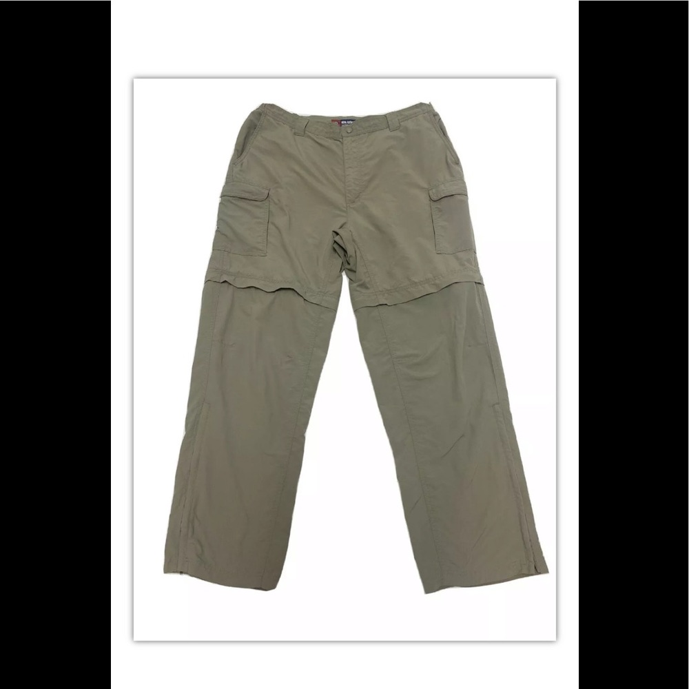 Reel legends mens convertible hiking pants tan XL